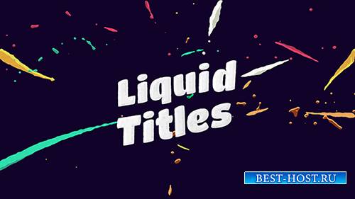 Liquid Animation Titles - Project for After Effects (Videohive)