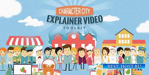 Mega Explainer toolkit : Character city - Project for After Effects (Videoh ...