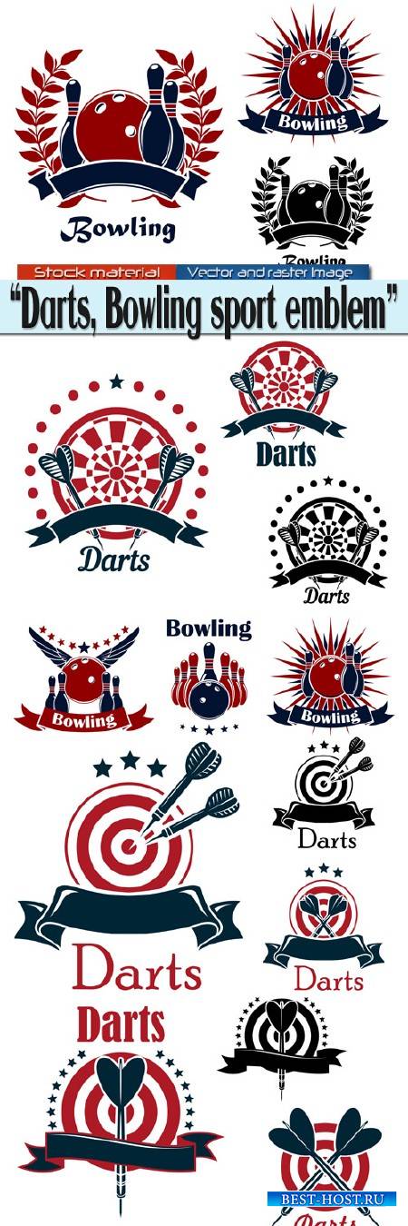 Darts, Bowling sport emblem