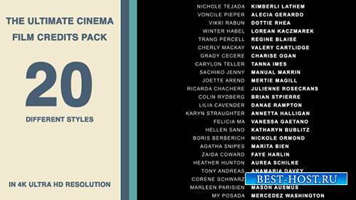 20 Cinema Film Credits Pack - Project for After Effects (Videohive)