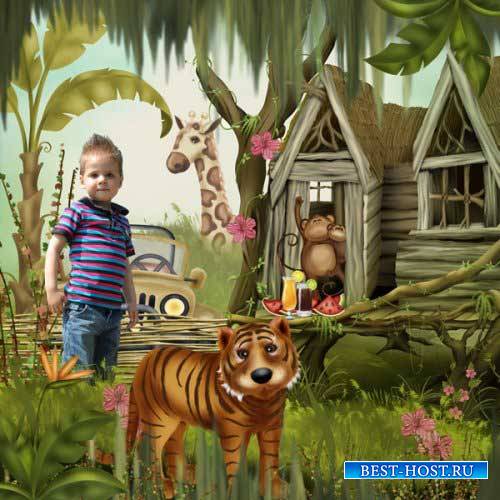 Детский скрап-комплект - Рокот джунглей