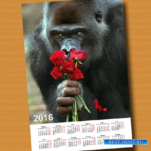 На 2016 год календарь - Дарю тебе цветы