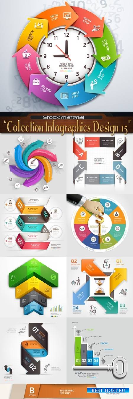 Collection Infographics Design Elements 15