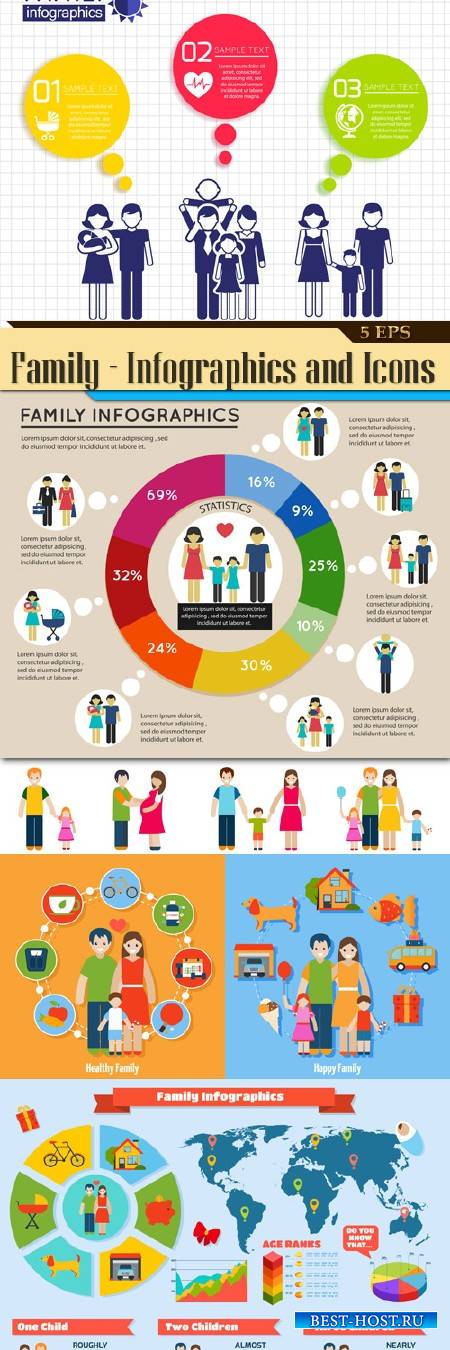 Family - Infographics and Icons