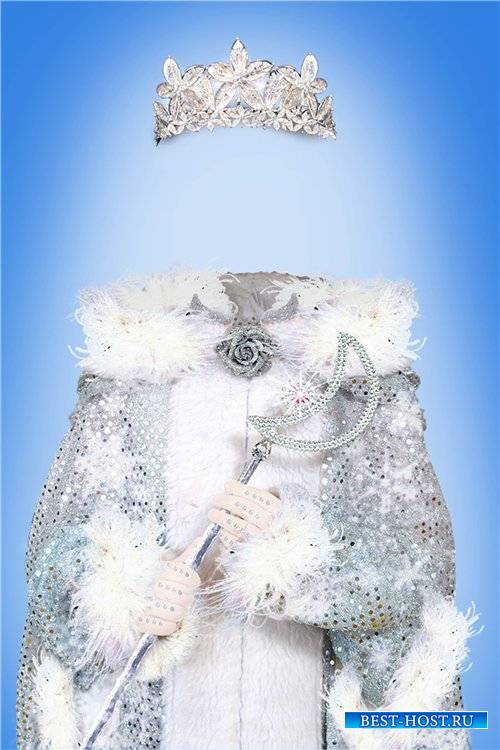 Маскарадный фотошоп шаблон для девочки – Снежная королева