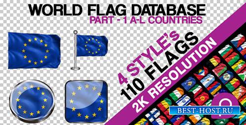 2K World Flag Database Part-1 - Project for After Effects (Videohive)