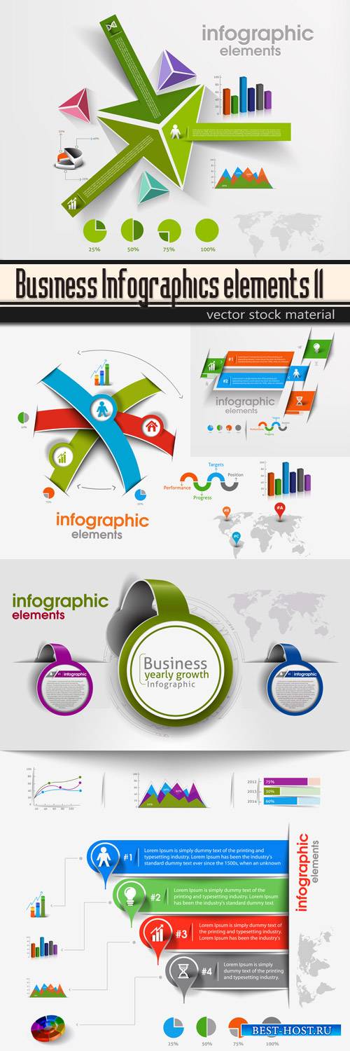 Business Infographics elements 11