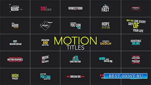 Motion Titles - Project for After Effects (Videohive)