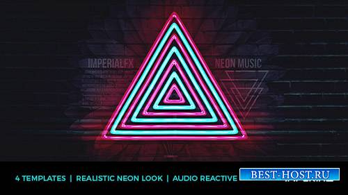 Neon Music Visualizer Audio React - Project for After Effects (Videohive)