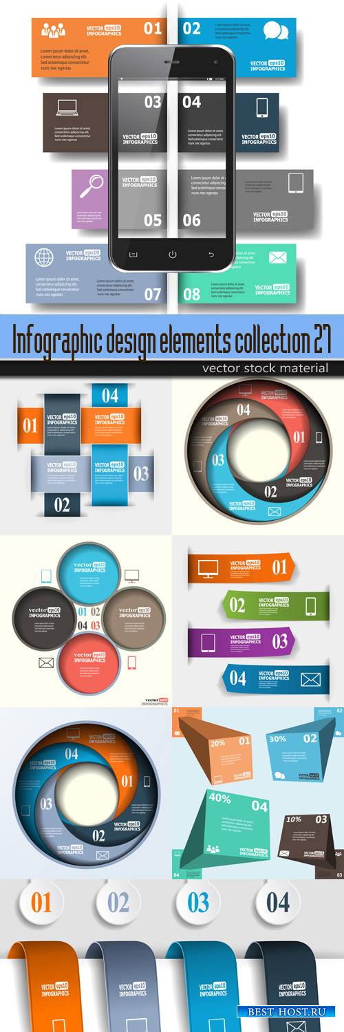 Infographic design elements collection 27