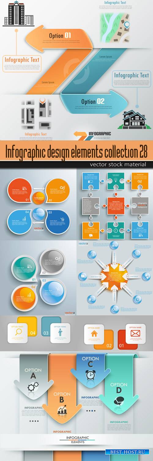 Infographic design elements collection 28