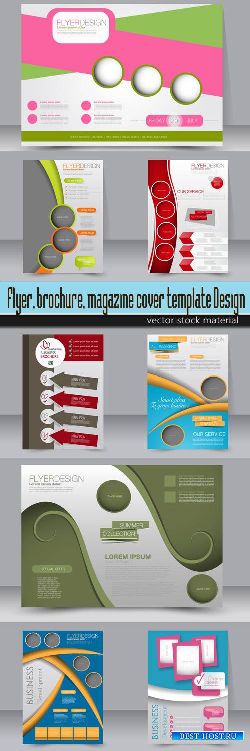 Flyer, brochure, magazine cover template Design