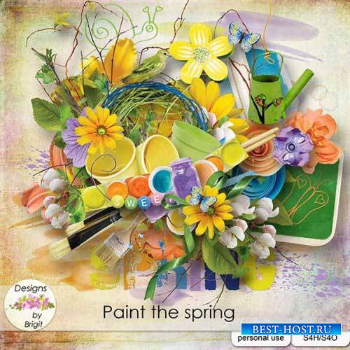 Весенний скрап-набор - Краски весны