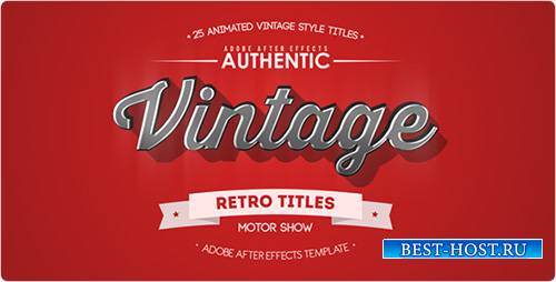 25 Animated Vintage Titles - Project for After Effects (Videohive)