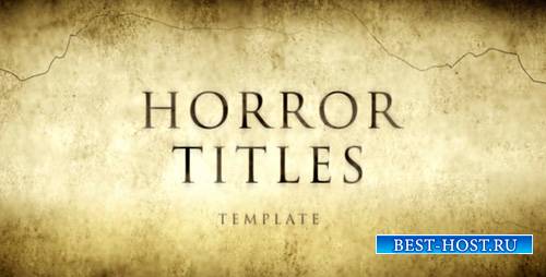 Horror Movie Titles - Project for After Effects (Videohive)