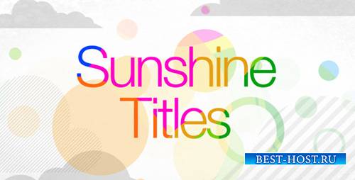 Sunshine Titles - Project for After Effects (Videohive)