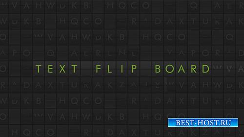Text Flip Board - Project for After Effects (Videohive)