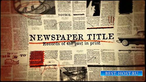 Newspaper Title - After Effect Template
