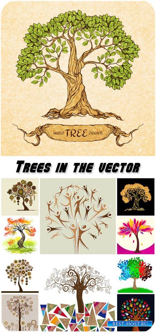 Trees in the vector, creative