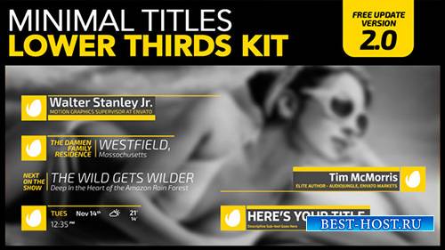 Minimal Titles Lower Thirds Kit - Project for After Effects (Videohive)