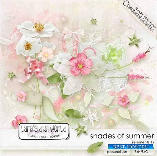 Цветочный скрап-комплект - Оттенки лета