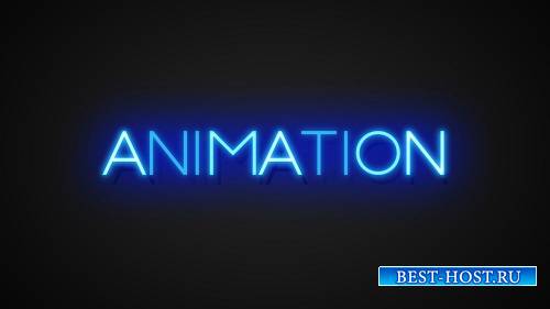 Неонвые Текстовые эффекты Инструментарий - 3D Animated Цвет свечение Текст Названия Эффект вступление - After Effects Шаблон