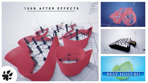 Логотип архитектор раскрыть В2 - Project for After Effects (Videohive)