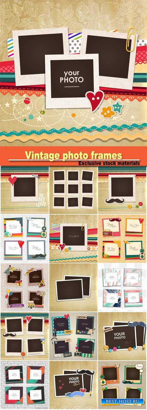 Vintage photo  vector