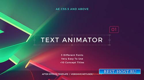 Текст Аниматор 01: Креативные Современные Названия - Project for After Effects (Videohive)