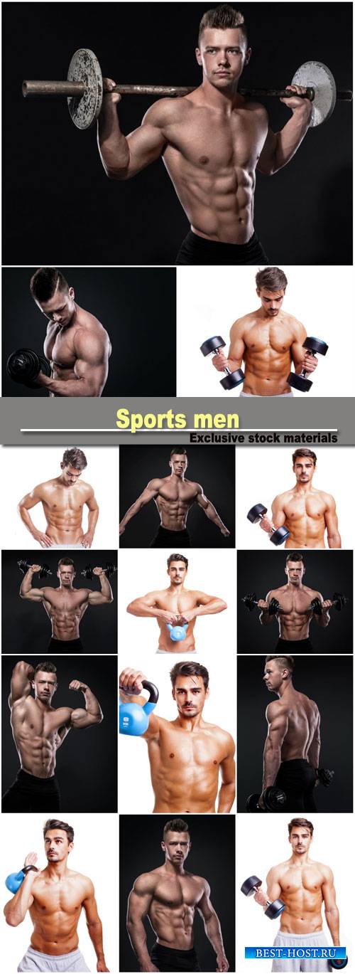 Sports men, athletic body