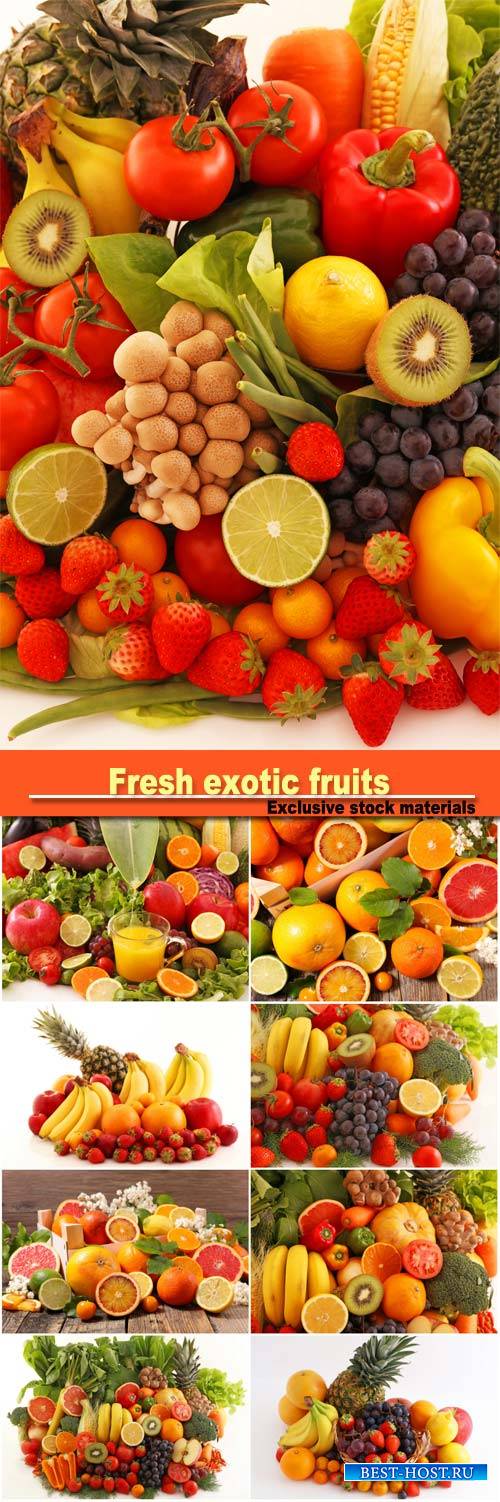 Fresh exotic fruits