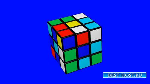 Футаж на хромакее - Сборка Кубика Рубика