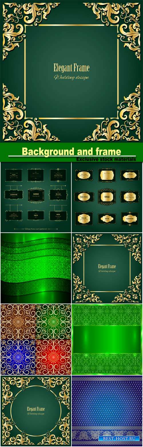 Vector metallic background, elegant