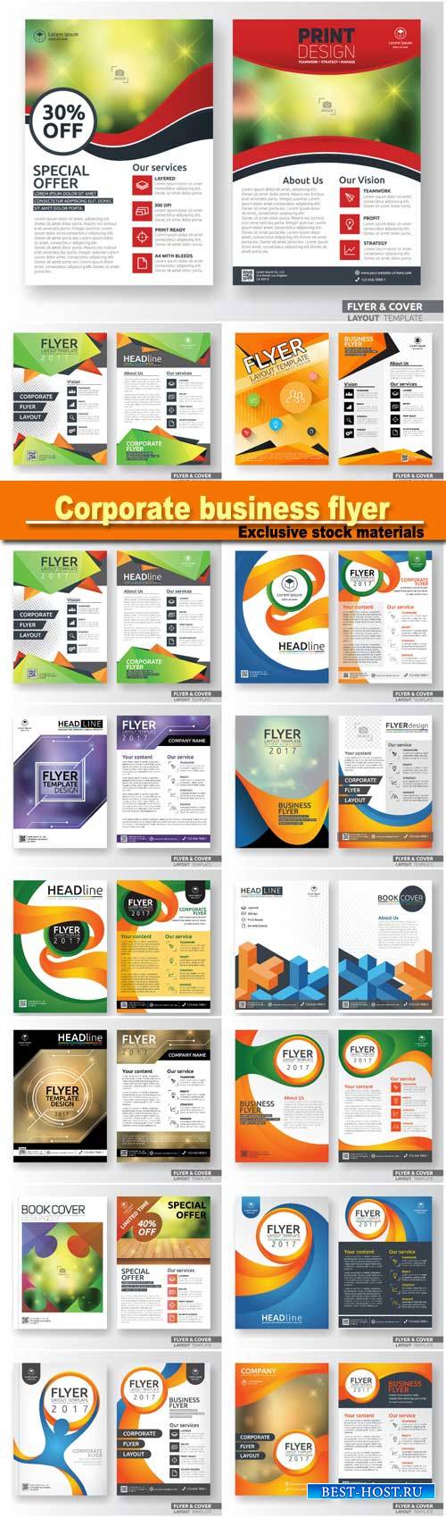 Multipurpose corporate business flyer layout template design