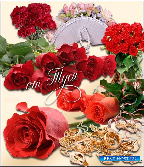 Клипарт - Нежный цвет и аромат - розы каждого пленят