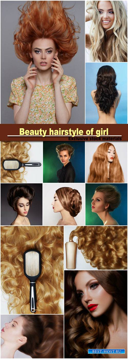 Beauty hairstyle of girl