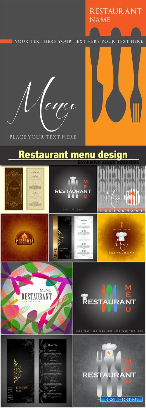 Restaurant menu design template