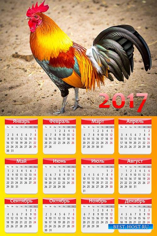 Календарь на 2017 год - Хозяин года