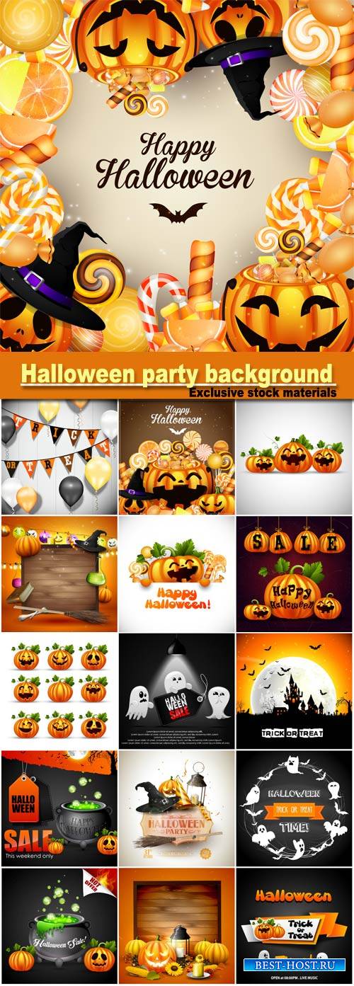 Halloween party background