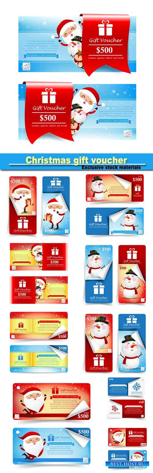 Christmas banner promotion sale discount, christmas gift voucher