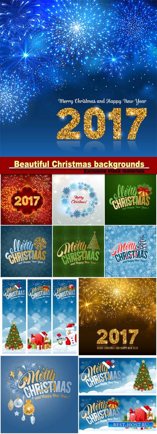 Beautiful Christmas and New Year background