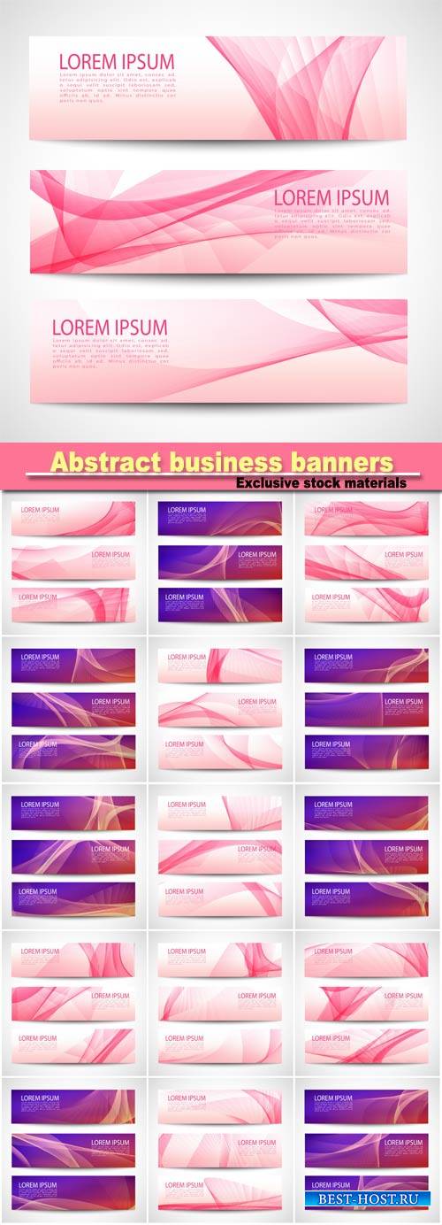 Vector abstract business banners