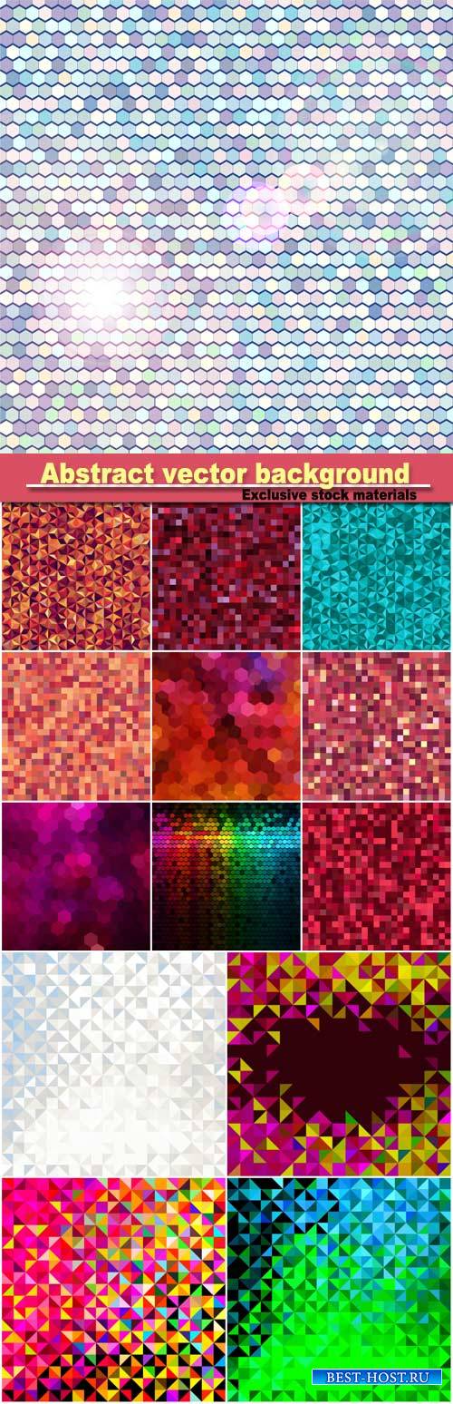 Abstract vector geometric color background