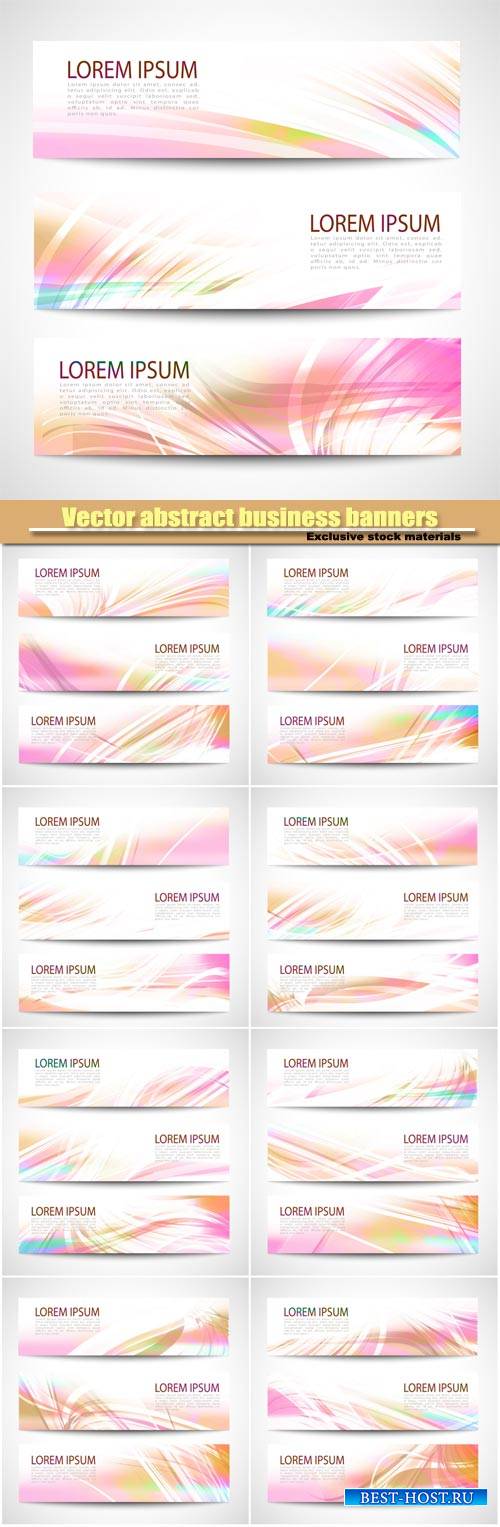 Vector abstract business banners
