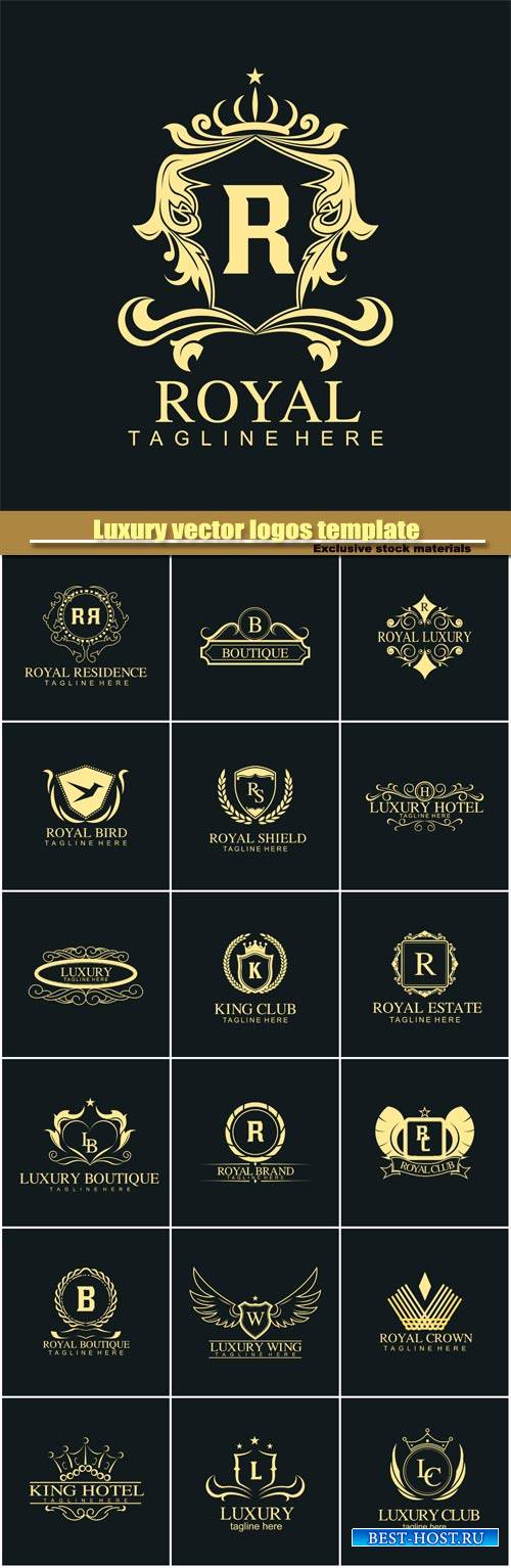 Luxury vector logos template