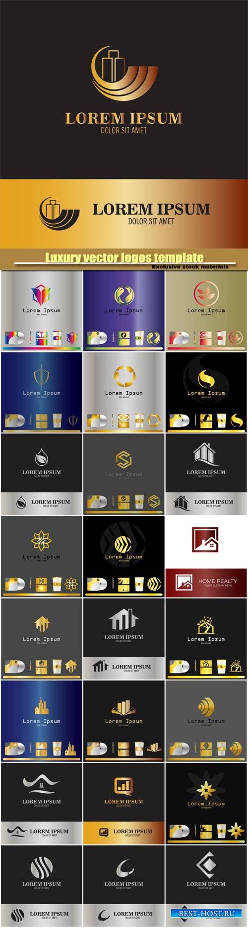Abstract business vector logos template