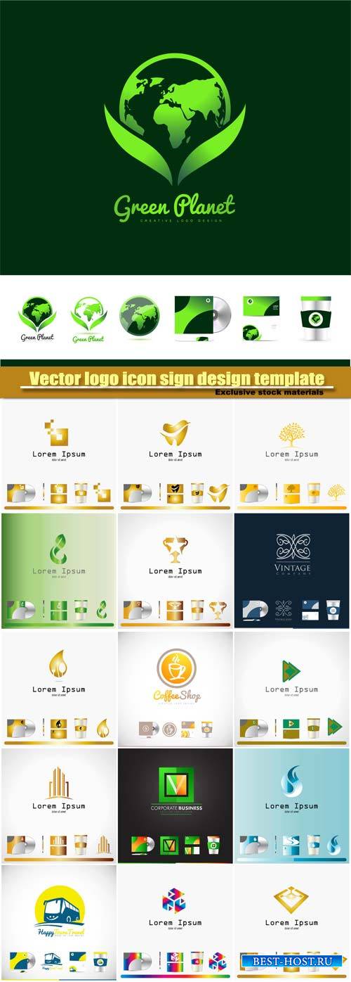 Vector logo icon sign design template corporate identity