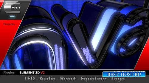 Светодиодный Аудио реагируют логотип эквалайзер - Project for After Effects (Videohive)