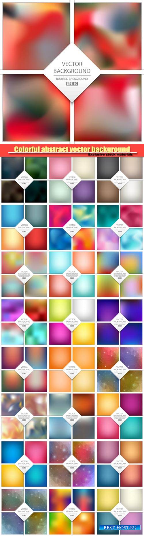 Multicolored abstract vector background, art illustration template design