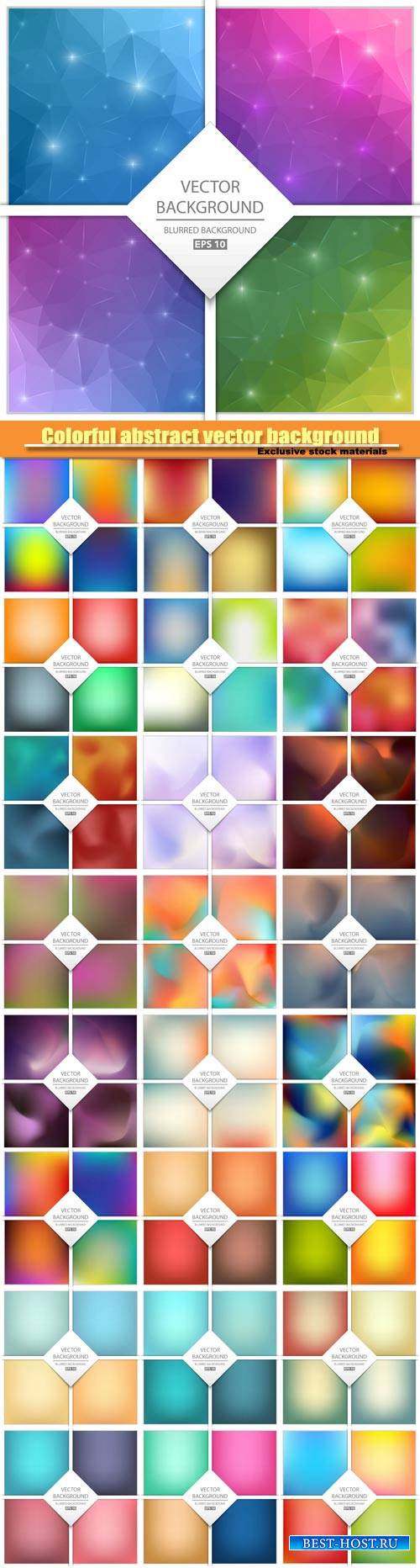 Colorful abstract vector background, art illustration template design